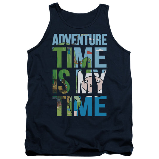 Adventure Time - My Time - Adult Tank - Navy