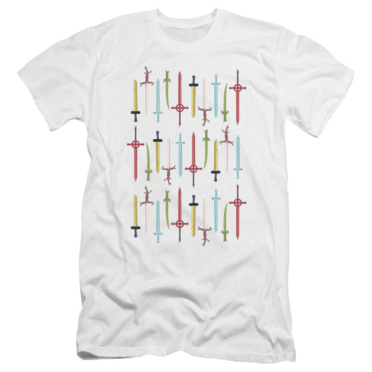 Adventure Time - Swords-hbo Short Sleeve Adult 30/1 - White T-shirt