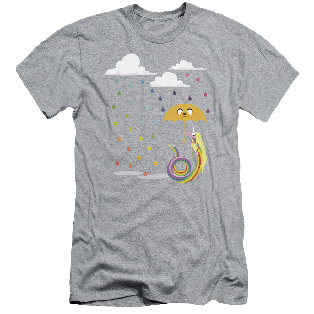 Adventure Time - Lady In The Rain - Short Sleeve Adult 30/1 - Athletic Heather T-shirt