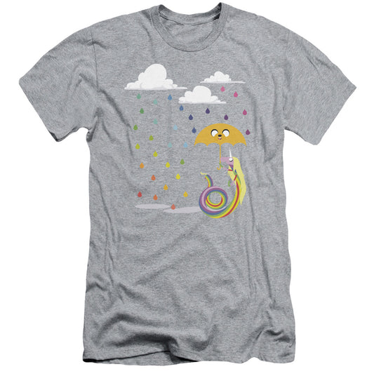 Adventure Time - Lady In The Rain - Short Sleeve Adult 30/1 - Athletic Heather T-shirt
