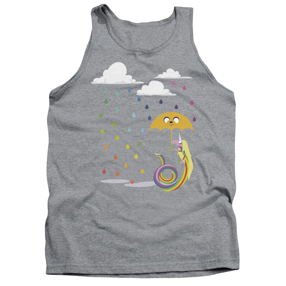 Adventure Time - Lady In The Rain - Adult Tank - Athletic Heather