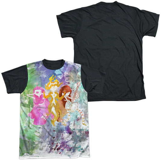 Adventure Time - Three Ladies - Short Sleeve Adult White Front Black Back   - White T-shirt