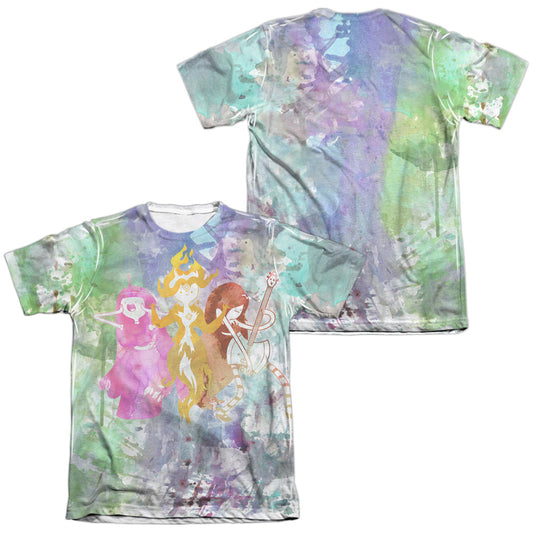 Adventure Time - Three Ladies (Front/back Print) - Adult Poly/cotton Short Sleeve Tee - White T-shirt