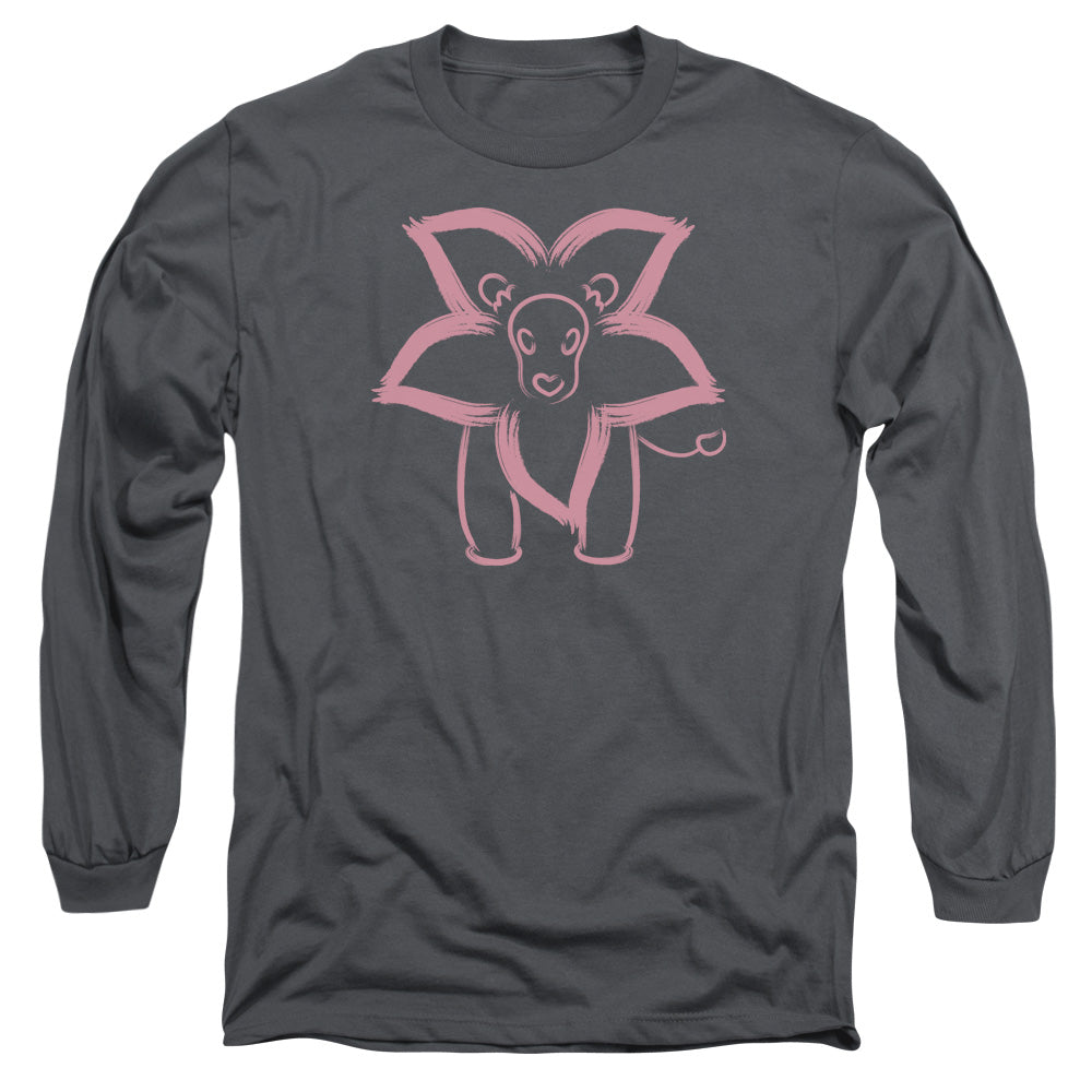 Steven Universe - Lion - Long Sleeve Adult 18/1 - Charcoal T-shirt