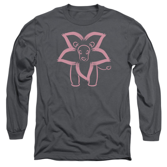Steven Universe - Lion - Long Sleeve Adult 18/1 - Charcoal T-shirt