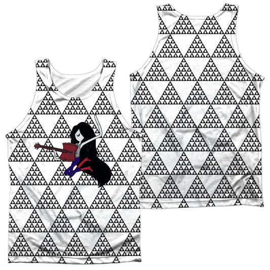 Adventure Time - Marcy Triangles (Front/back Print) - Adult Poly Tank Top - White