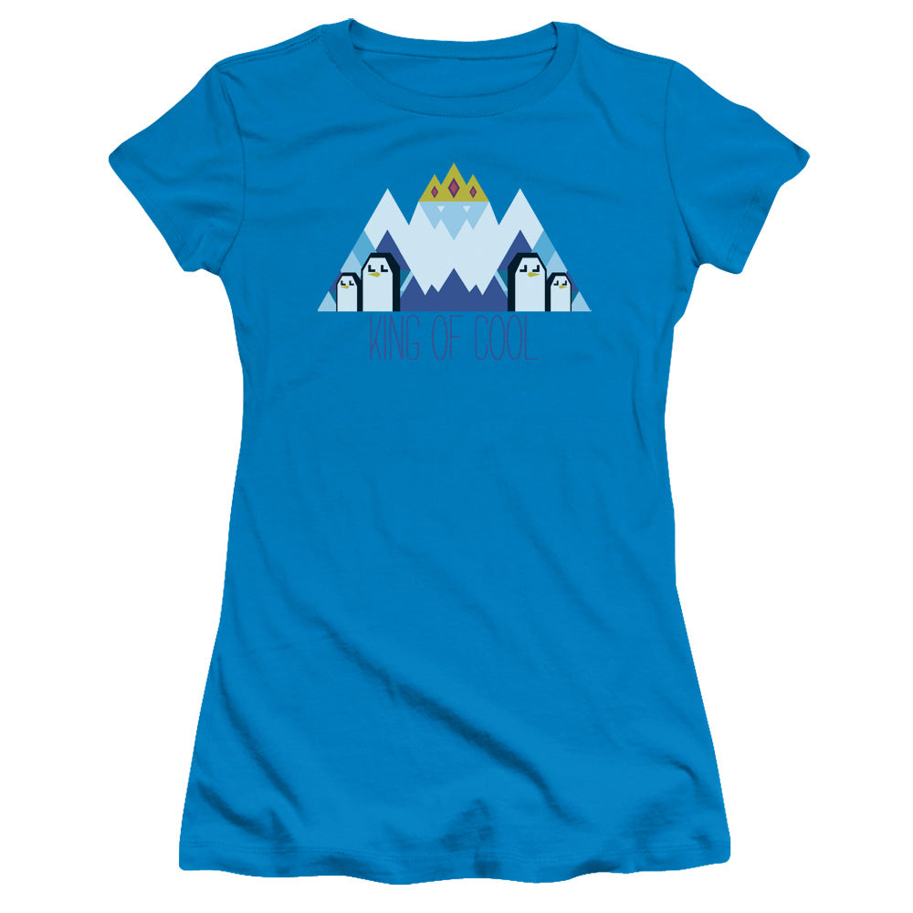 Adventure Time - Ice King Geo - Short Sleeve Junior Sheer - Turquoise T-shirt