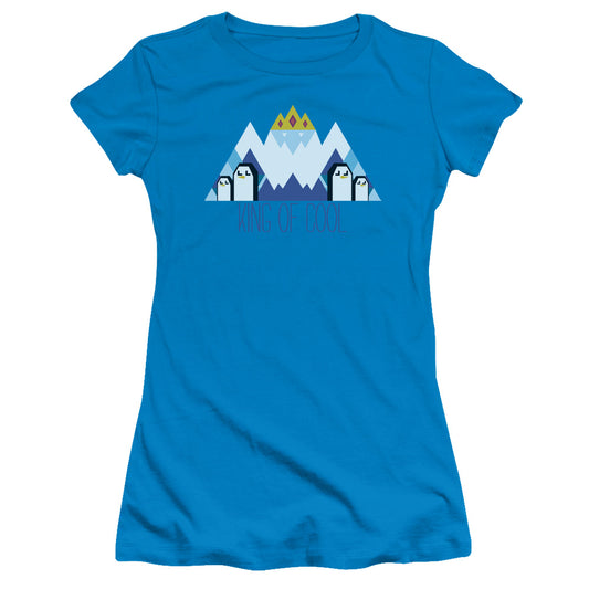 Adventure Time - Ice King Geo - Short Sleeve Junior Sheer - Turquoise T-shirt
