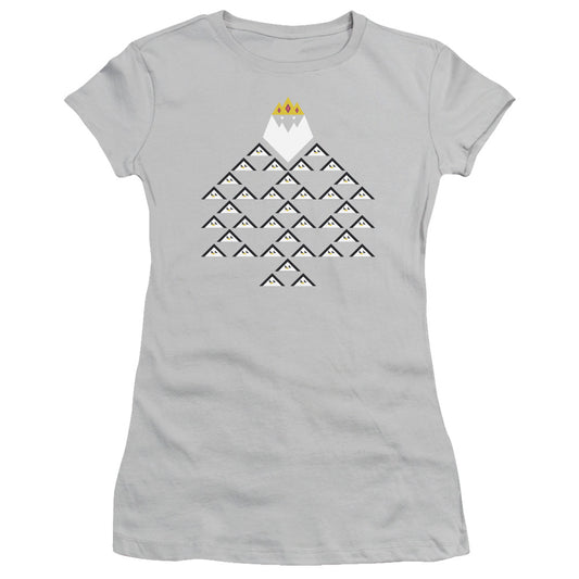 Adventure Time - Ice King Triangle - Short Sleeve Junior Sheer - Silver T-shirt