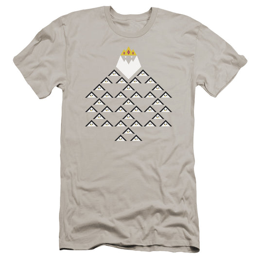Adventure Time - Ice King Triangle-hbo Short Sleeve Adult 30/1 - Silver T-shirt