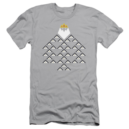 Adventure Time - Ice King Triangle - Short Sleeve Adult 30/1 - Silver T-shirt