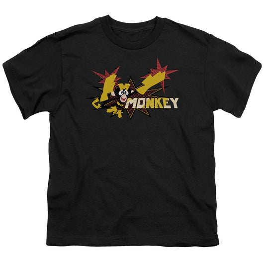 Dexterss Laboratory - Monkey - Short Sleeve Youth 18/1 - Black T-shirt