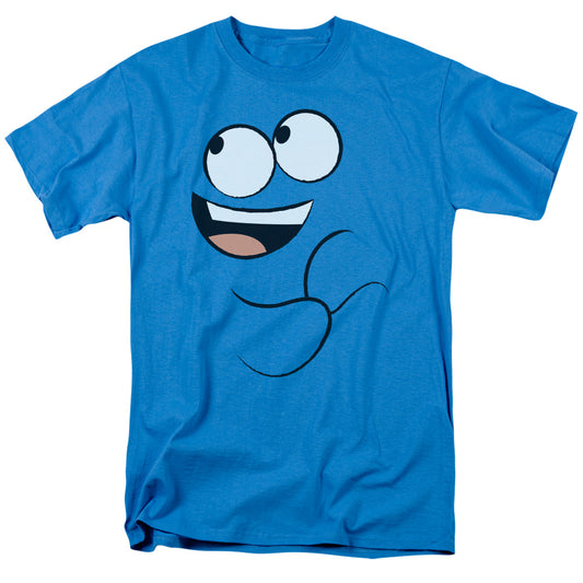 Fosters Home Of Imaginary Friends - Blue Smile - Short Sleeve Adult 18/1 - Turquoise T-shirt