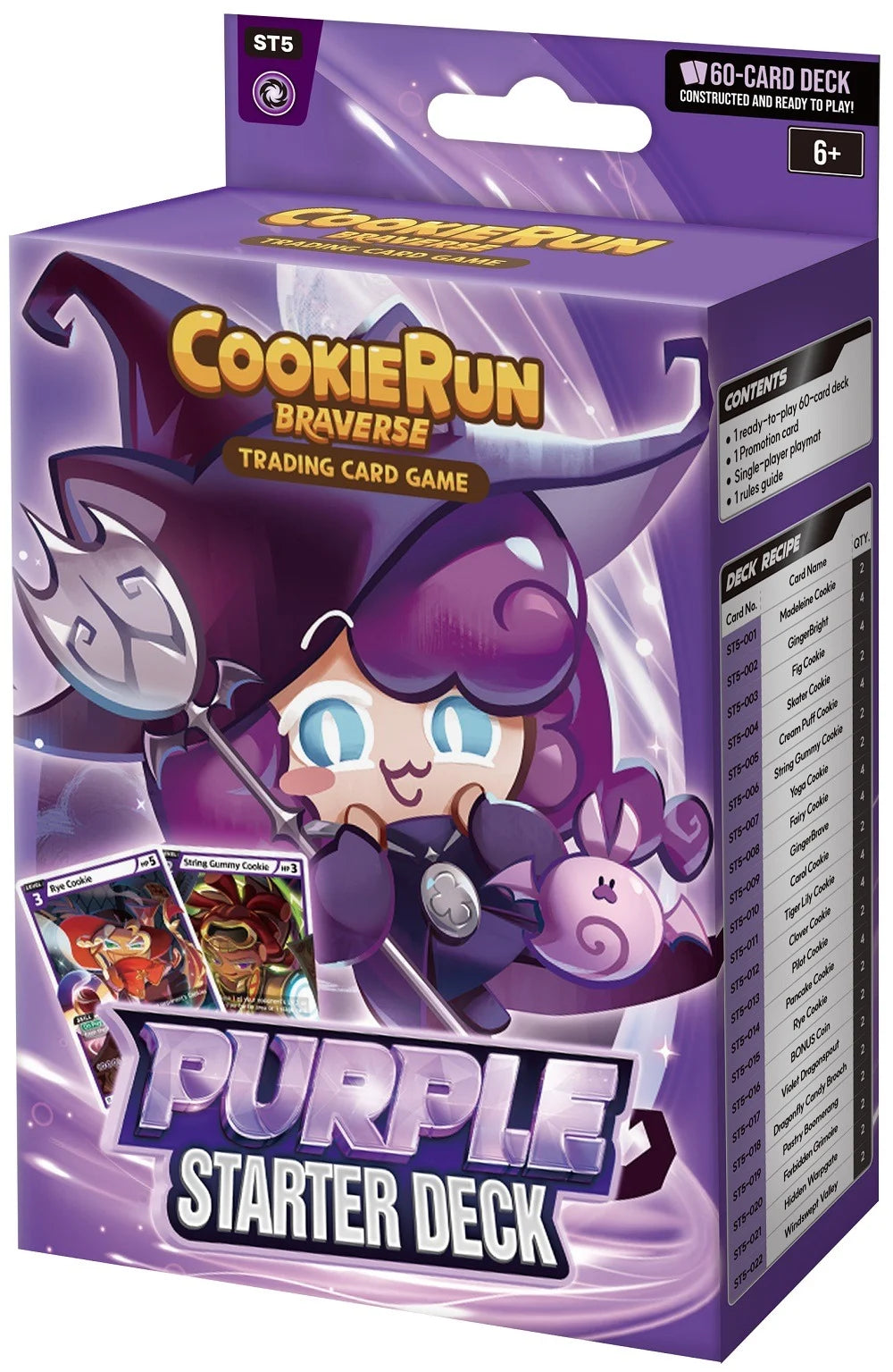 CoookieRun Braverse Brave Begining Starter Deck - Purple