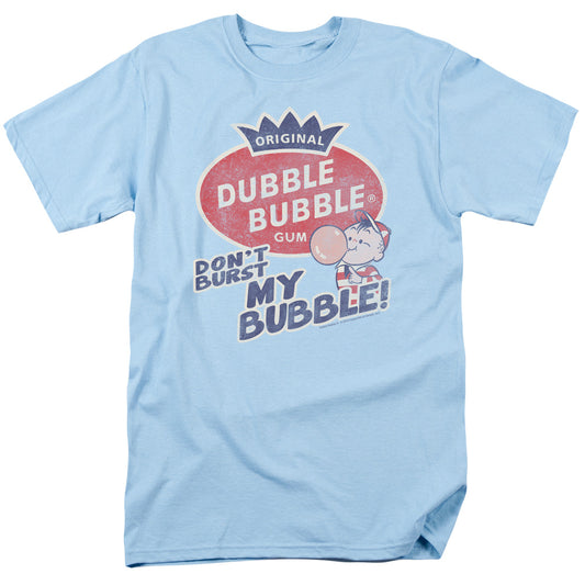 Dubble Bubble - Burst Bubble - Short Sleeve Adult 18/1 - Light Blue T-shirt