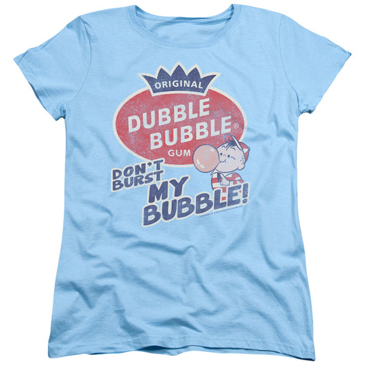 Dubble Bubble - Burst Bubble - Short Sleeve Womens Tee - Light Blue T-shirt