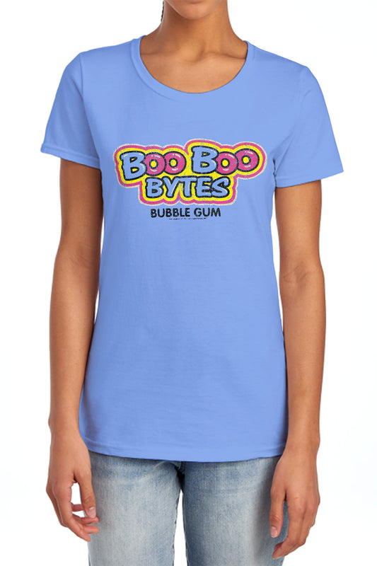 Dubble Bubble - Boo Boo - Short Sleeve Womens Tee - Carolina Blue T-shirt