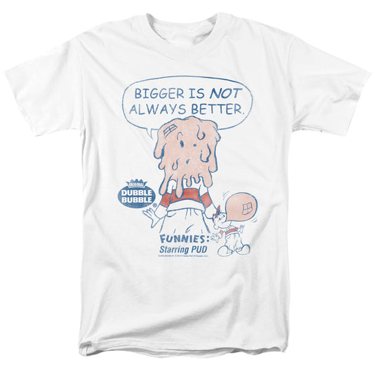 Dubble Bubble - Bigger - Short Sleeve Adult 18/1 - White T-shirt