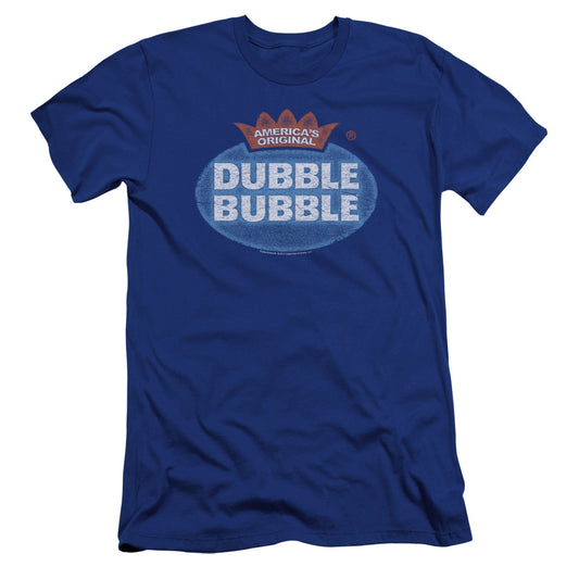 Dubble Bubble - Vintage Logo-premuim Canvas Adult Slim Fit 30/1 - Royal Blue