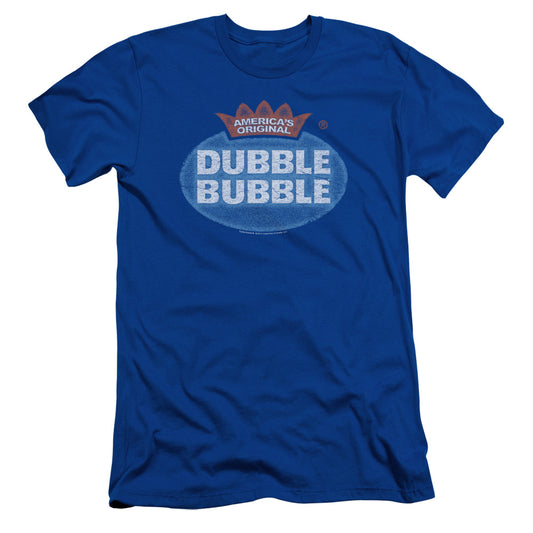 Dubble Bubble - Vintage Logo - Short Sleeve Adult 30/1 - Royal Blue T-shirt