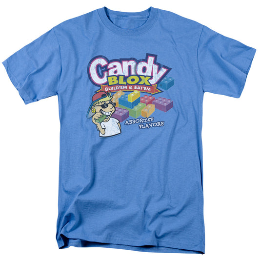 Dubble Bubble - Candy Blox - Short Sleeve Adult 18/1 - Carolina Blue T-shirt