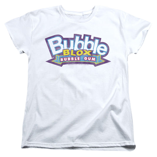 DUBBLE BUBBLE BUBBLE BLOX - S/S WOMENS TEE - WHITE T-Shirt