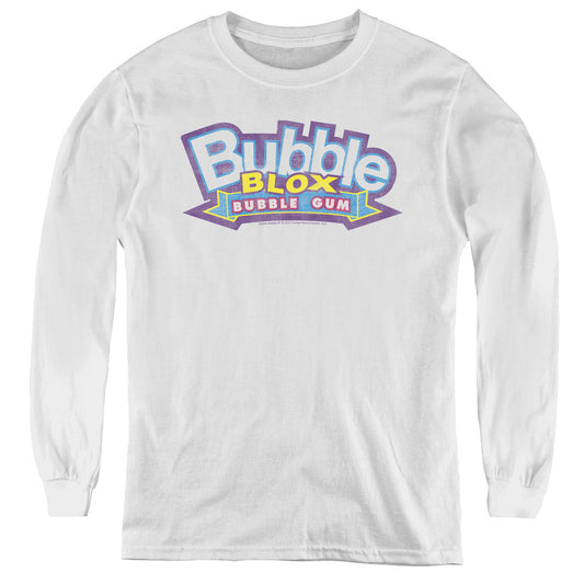 Dubble Bubble - Bubble Blox - Youth Long Sleeve Tee - White