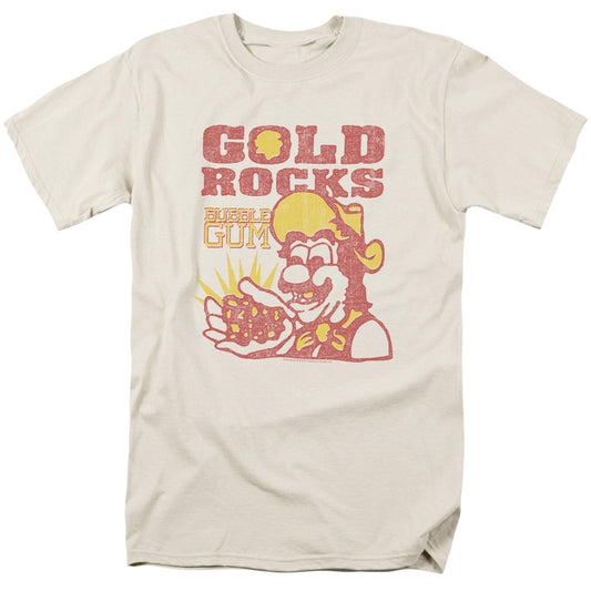 Dubble Bubble - Gold Rocks - Short Sleeve Adult 18/1 - Cream T-shirt