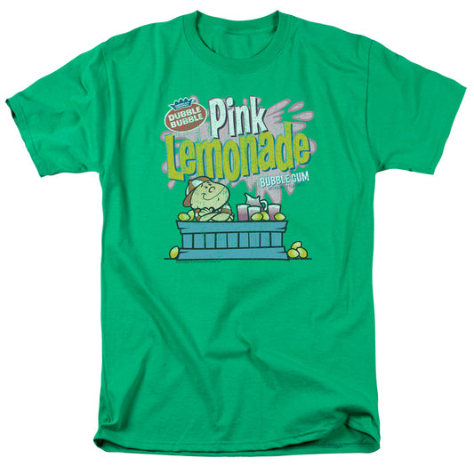 Dubble Bubble - Pink Lemonade - Short Sleeve Adult 18/1 - Kelly Green T-shirt