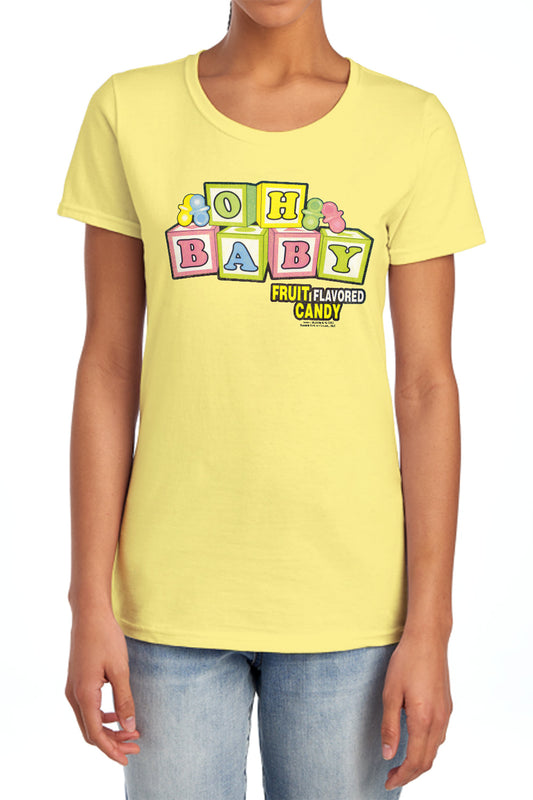 Dubble Bubble - Oh Baby - Short Sleeve Womens Tee - Banana T-shirt