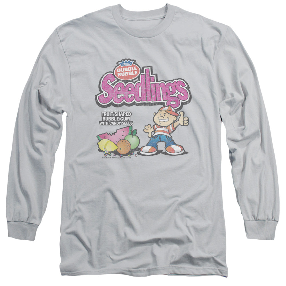 Dubble Bubble - Seedlings - Long Sleeve Adult 18/1 - Silver T-shirt