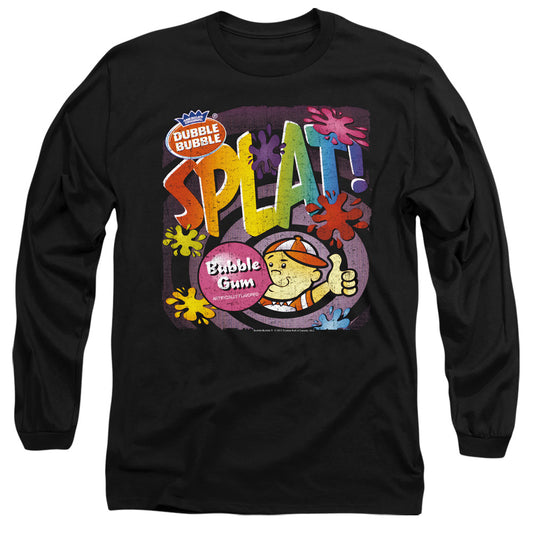 Dubble Bubble - Splat Gum - Long Sleeve Adult 18/1 - Black T-shirt