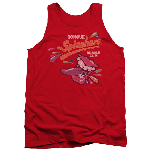 Dubble Bubble - Distress Logo - Adult Tank - Red