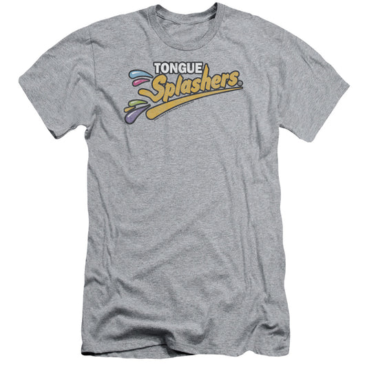 Dubble Bubble - Tongue Splashers Logo - Short Sleeve Adult 30/1 - Athletic Heather T-shirt