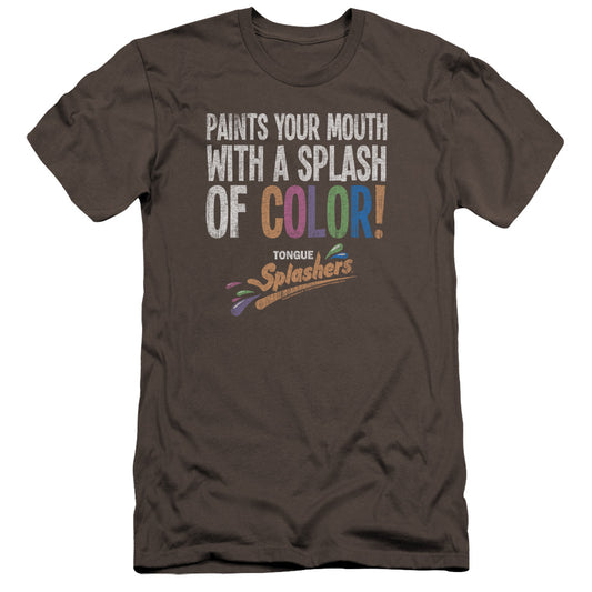 Dubble Bubble - Paints Your Mouth-premuim Canvas Adult Slim Fit 30/1 - Charcoal