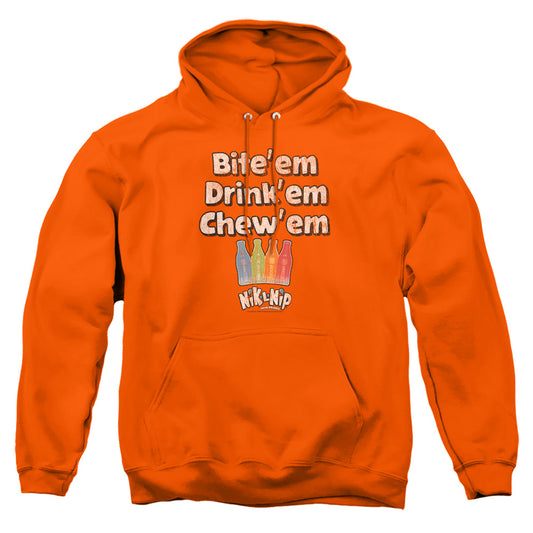 Dubble Bubble - Bite Drink Chew - Adult Pull-over Hoodie - Orange