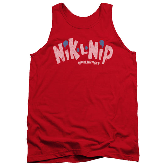 Dubble Bubble - Distressed Logo - Adult Tank - Red