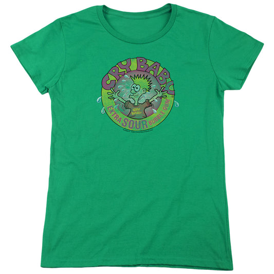 Dubble Bubble - Logo - Short Sleeve Womens Tee - Kelly Green T-shirt