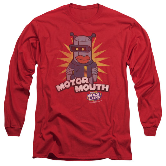 Dubble Bubble - Motor Mouth - Long Sleeve Adult 18/1 - Red T-shirt