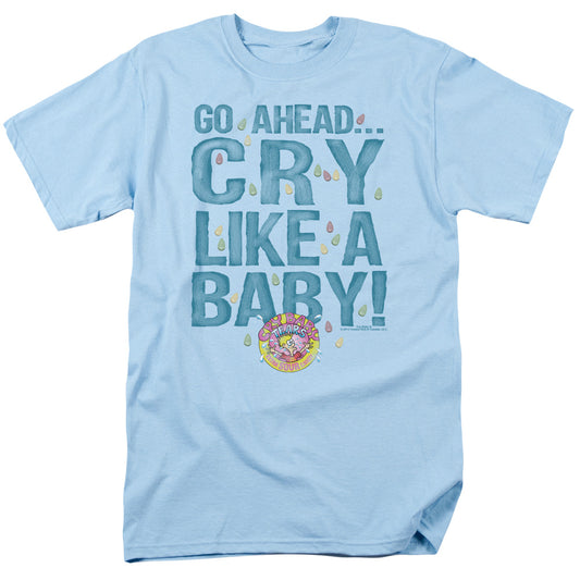 Dubble Bubble - Cry Like A Baby - Short Sleeve Adult 18/1 - Light Blue T-shirt