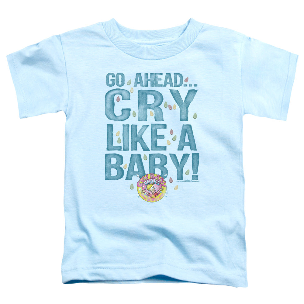 Dubble Bubble - Cry Like A Baby - Short Sleeve Toddler Tee - Light Blue T-shirt