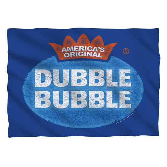 Dubble Bubble - Vintage Logo - Pillow Case - White