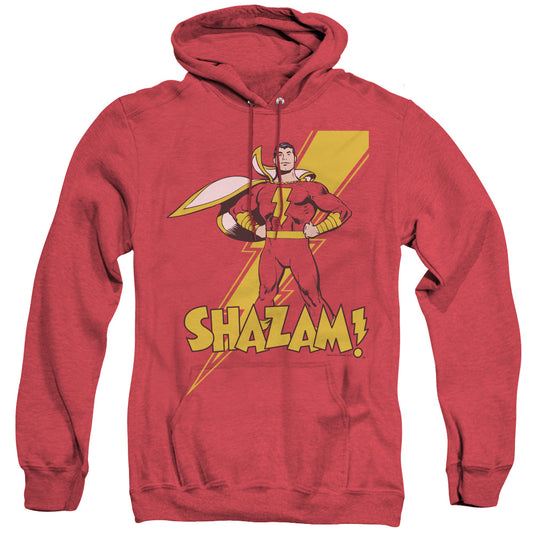 Dc Shazam - Shazam - Adult Heather Hoodie - Red