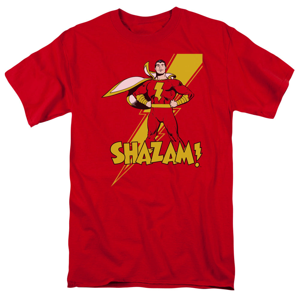 Dc Shazam - Shazam - Short Sleeve Adult 18/1 - Red T-shirt