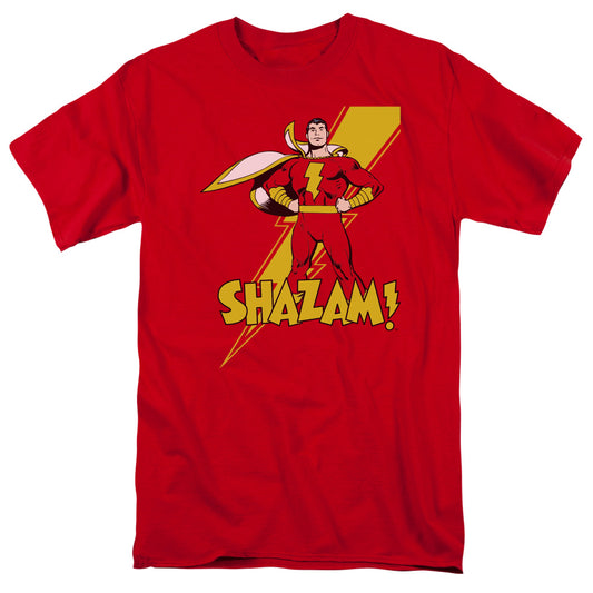 Dc Shazam - Shazam - Short Sleeve Adult 18/1 - Red T-shirt