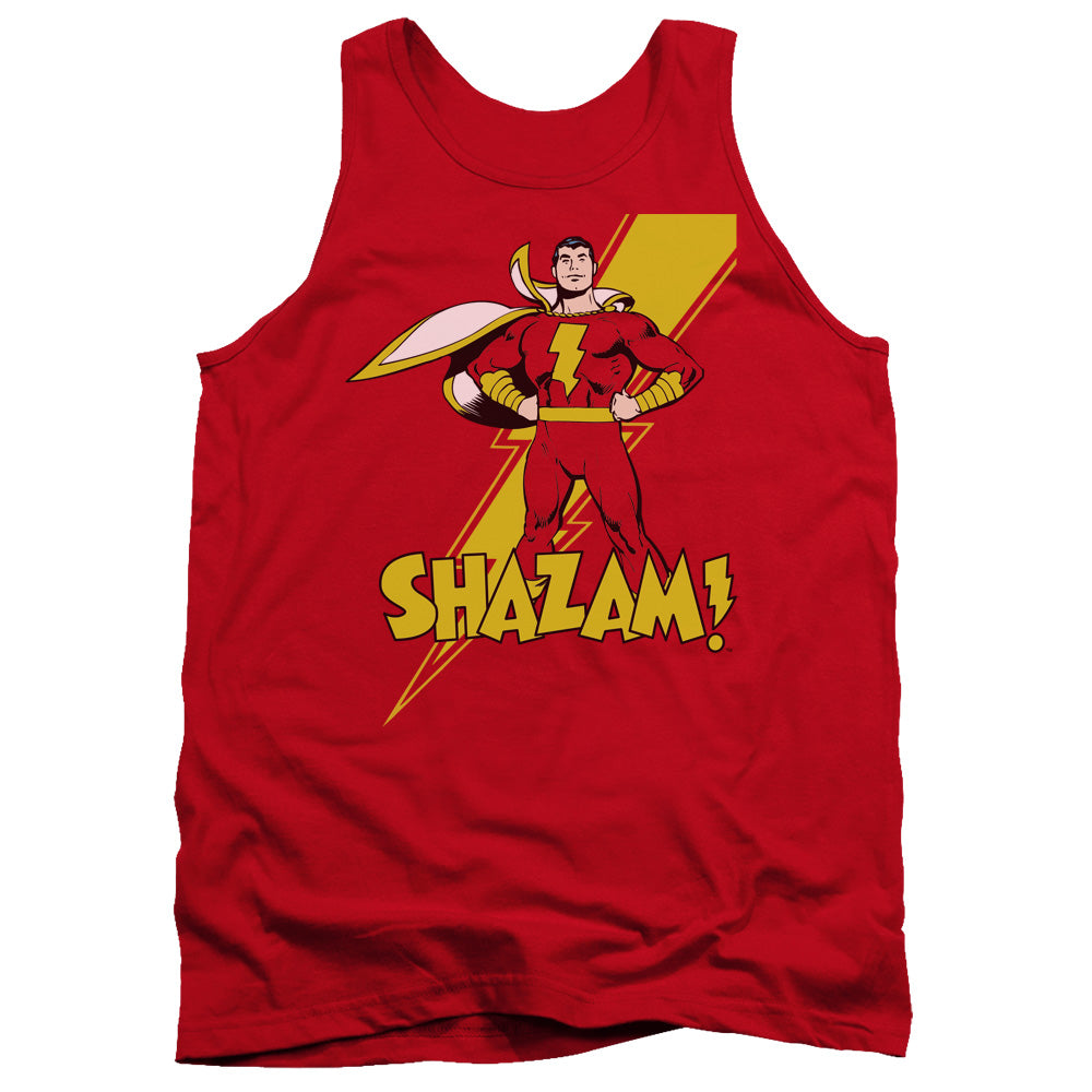 Dc Shazam - Shazam - Adult Tank - Red