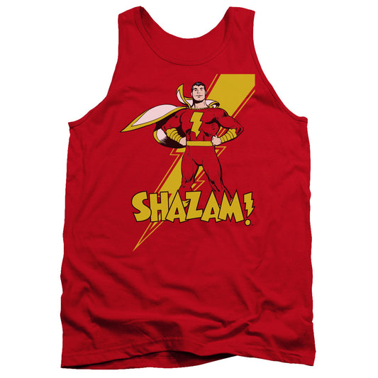 Dc Shazam - Shazam - Adult Tank - Red