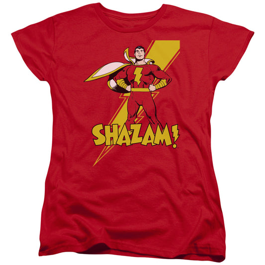 Dc Shazam - Shazam - Short Sleeve Women"s Tee - Red T-shirt