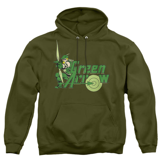 Dc Green Arrow - Green Arrow - Adult Pull-over Hoodie - Military Green