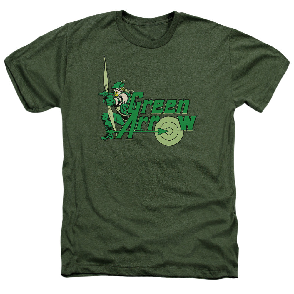 Dc Green Arrow - Green Arrow - Adult Heather - Military Green